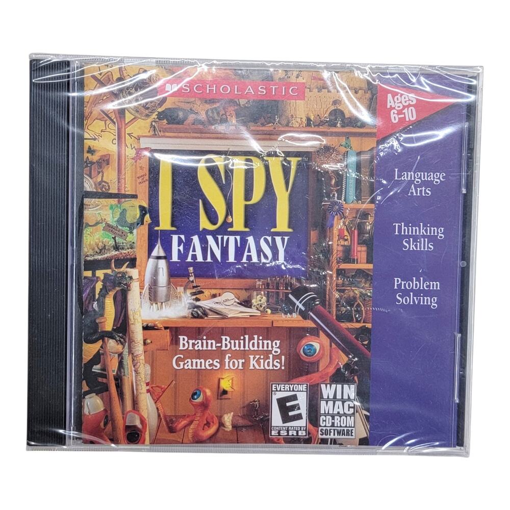 I Spy Fantasy PC Mac CD-ROM Game Scholastic 2003 Brand New Factory Sealed